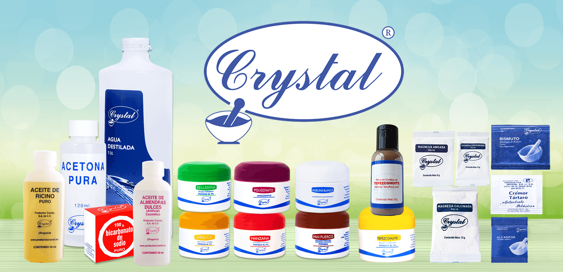 Productos Crystal